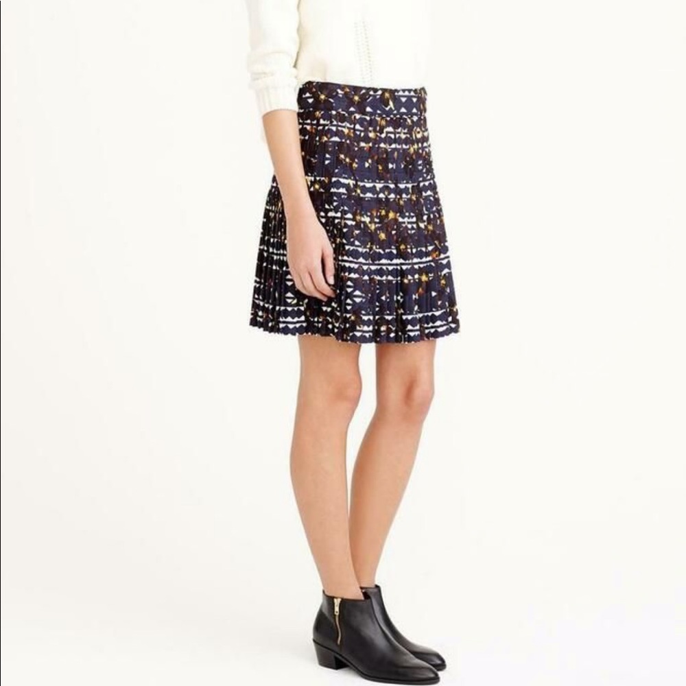 J Crew pleated mini skirt